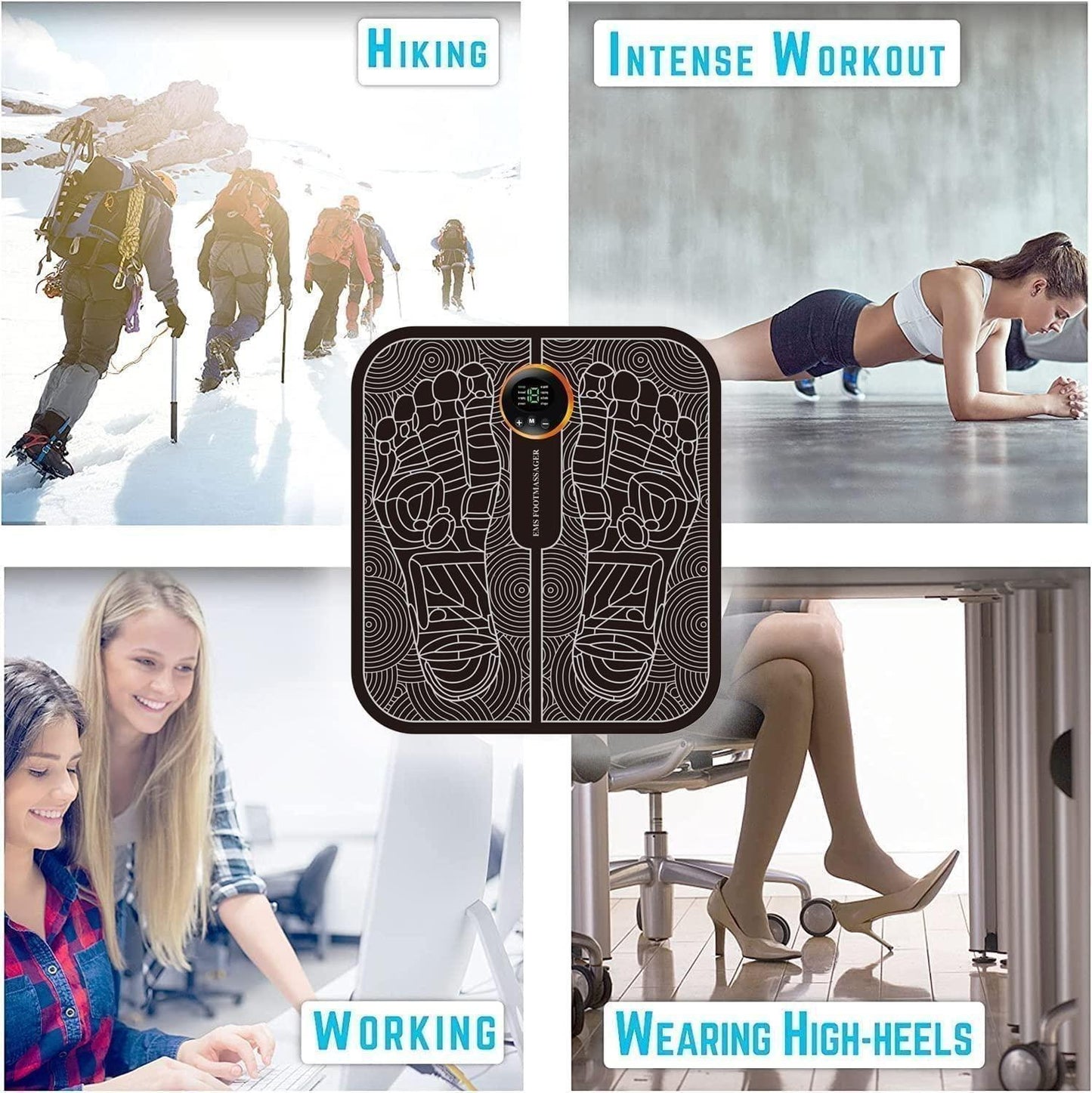 π£ Relax, Refresh & Recharge β With Vibrating Bubble EMS Foot Massager Pad